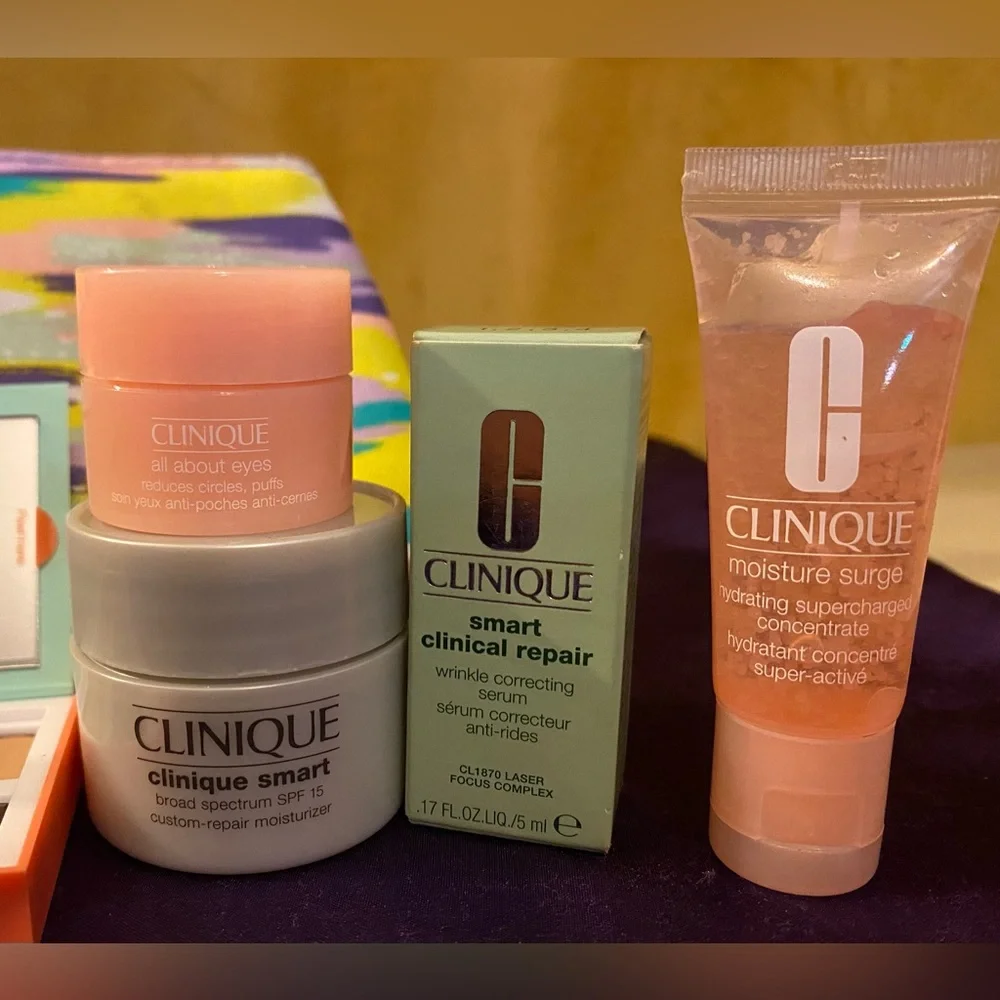 NEW Clinique Lipstick & Skincare Collection & Colorful Bag Details N description - Picture 6 of 9